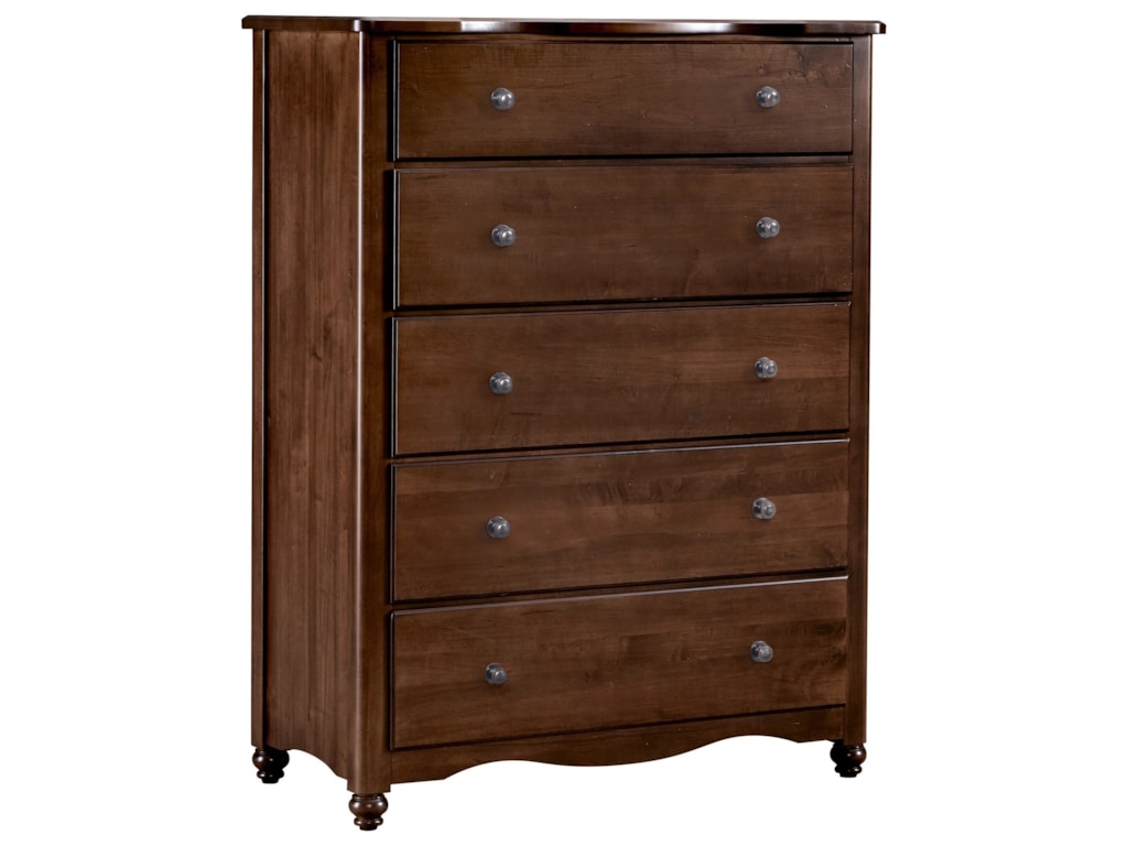 Vaughan Bett American Maple 400 115 Solid Wood 5 Drawer Chest Vaughan Bett American Maple5 Drawer Chest
