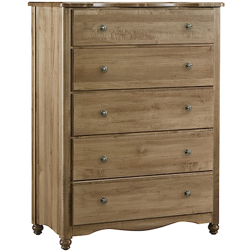 Vaughan Bett American Maple Solid Wood 5 Drawer Chest By Vaughan Bett American Maple Solid Wood 5 Drawer Chest