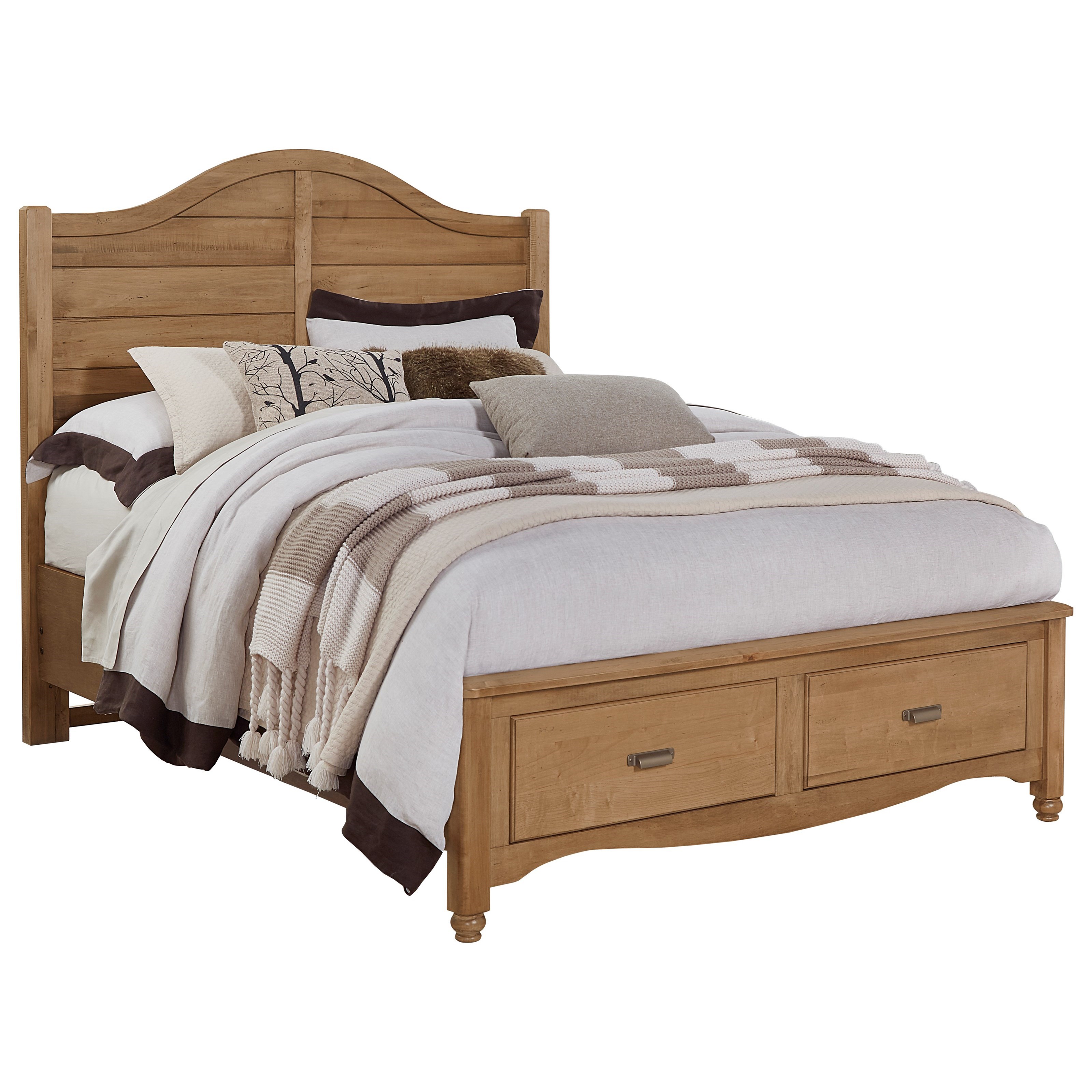 Vaughan Bassett American Maple Solid Wood Queen Shiplap ...
