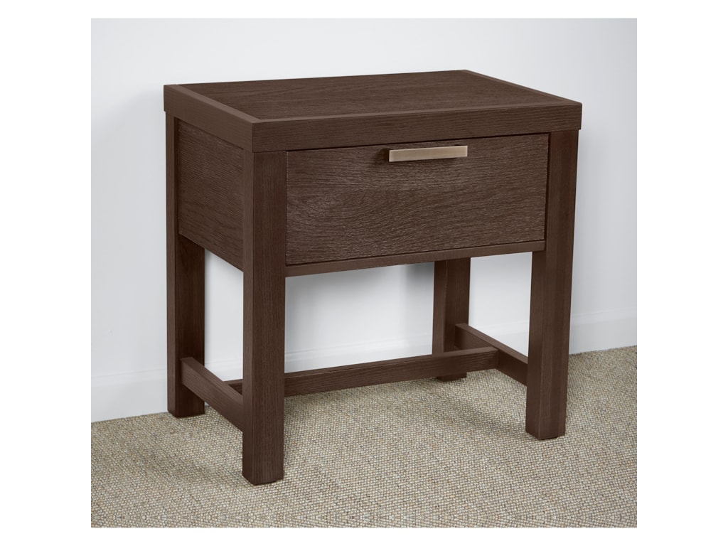 Vaughan Bassett American ModernBedside Table - 1 Drawer w/ USB Charging