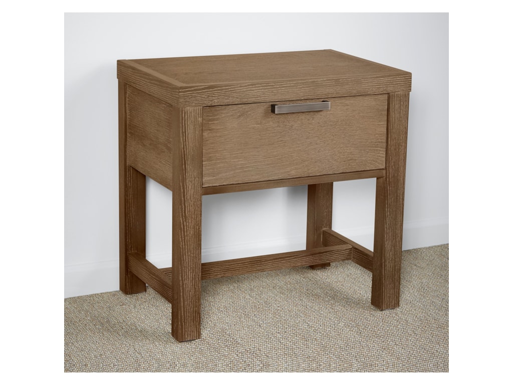 Vaughan Bassett American ModernBedside Table - 1 Drawer w/ USB Charging