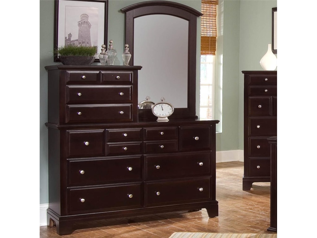 Vaughan Bassett Hamilton Franklin 10 Drawer Dresser With Vertical