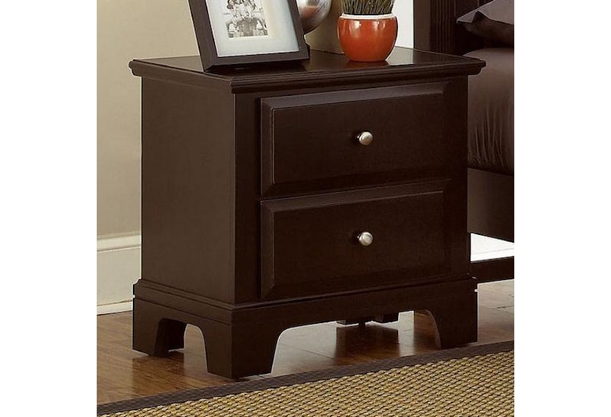 Vaughan Bassett Hamilton Franklin Night Stand With 2 Drawers