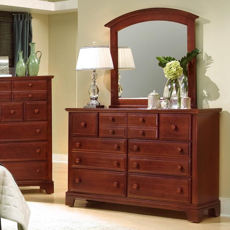 Triple Dresser with Rectangular Mirror