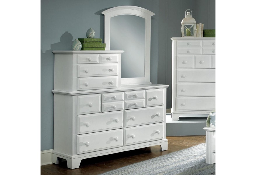 Vaughan Bassett Hamilton Franklin 10 Drawer Dresser With Vertical