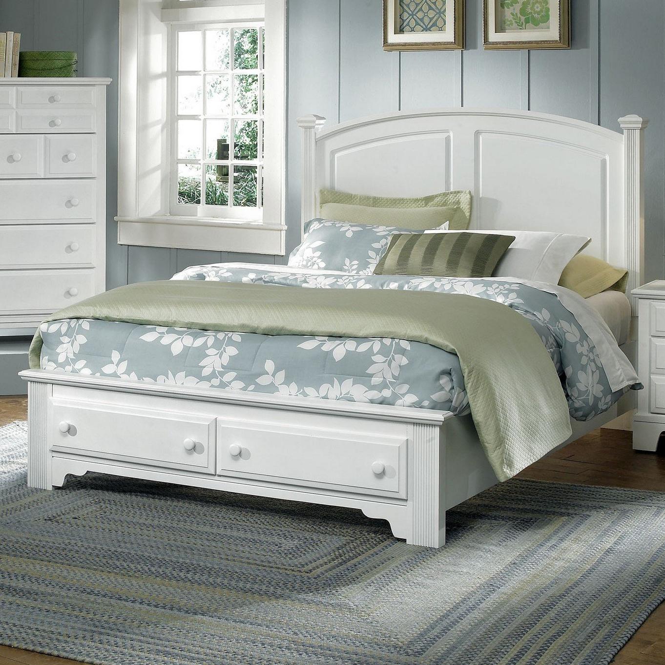 Vaughan Bassett Hamilton Franklin Full Panel Storage Bed Nassau