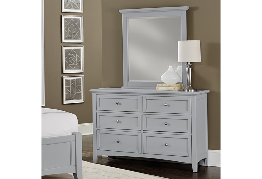 Vaughan Bassett Bonanza Double Dresser Small Landscape Mirror