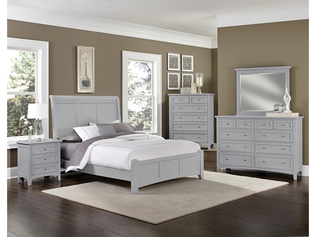 Vaughan Bassett BonanzaFull Sleigh Bed with Low Profile Footboard