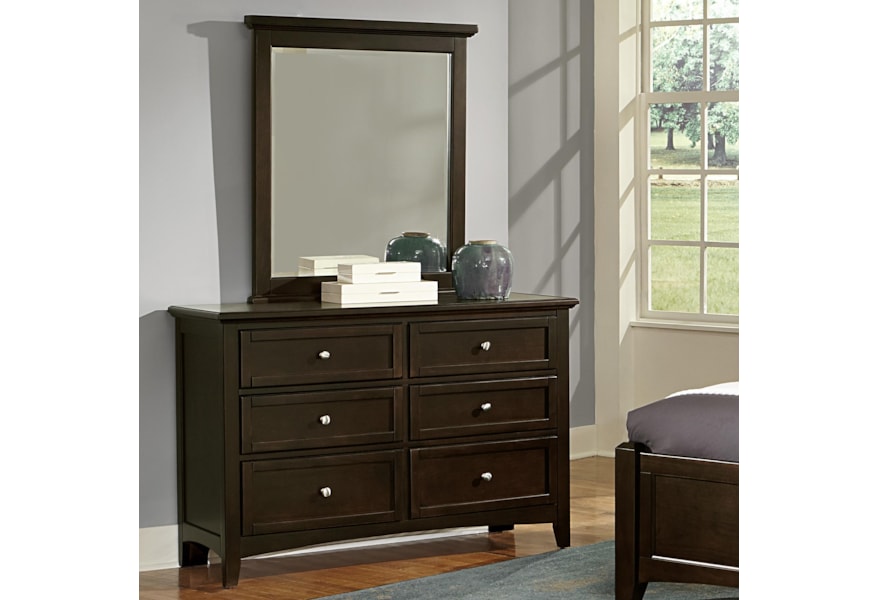 Vaughan Bassett Bonanza Double Dresser Small Landscape Mirror