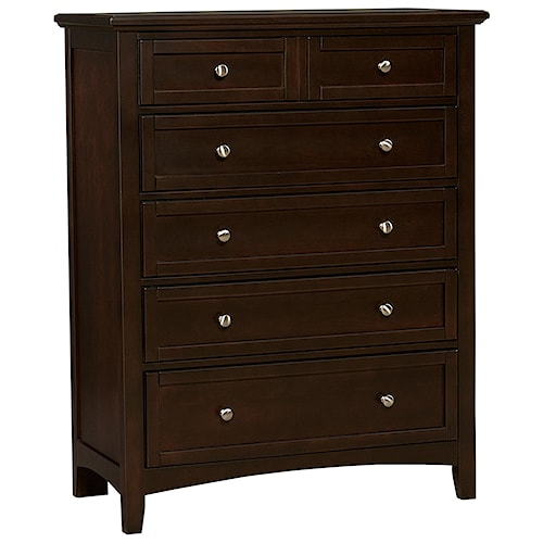 Vaughan Bassett Bonanza Casual 5-Drawer Chest | Wayside Furniture ...