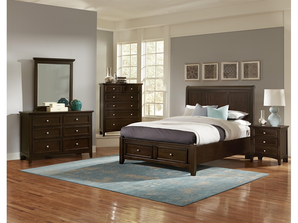 Vaughan Bassett BonanzaFull Sleigh Storage Bed