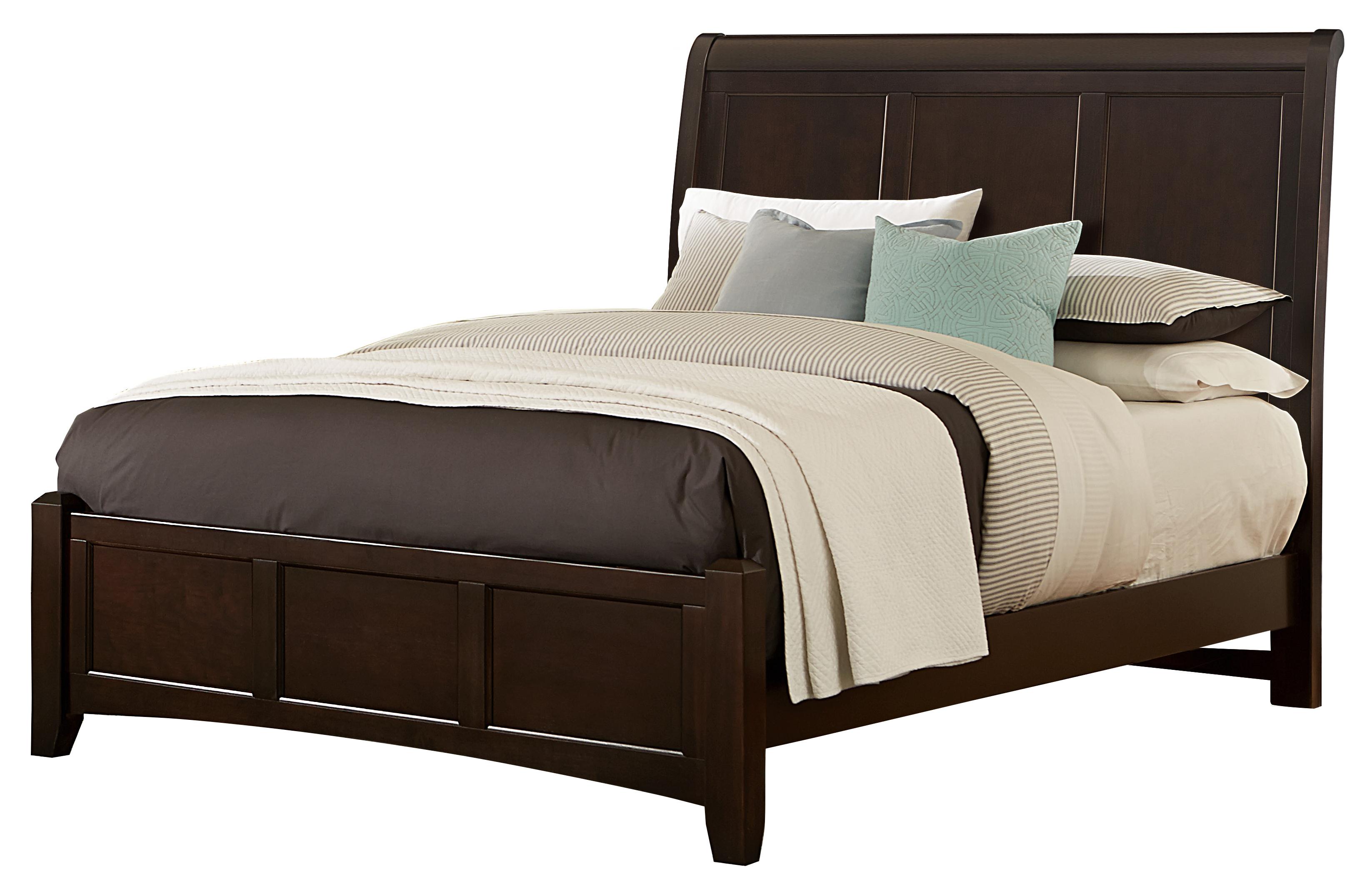 Vaughan Bassett Bonanza King Sleigh Bed With Low Profile Footboard H L Stephens Panel Beds