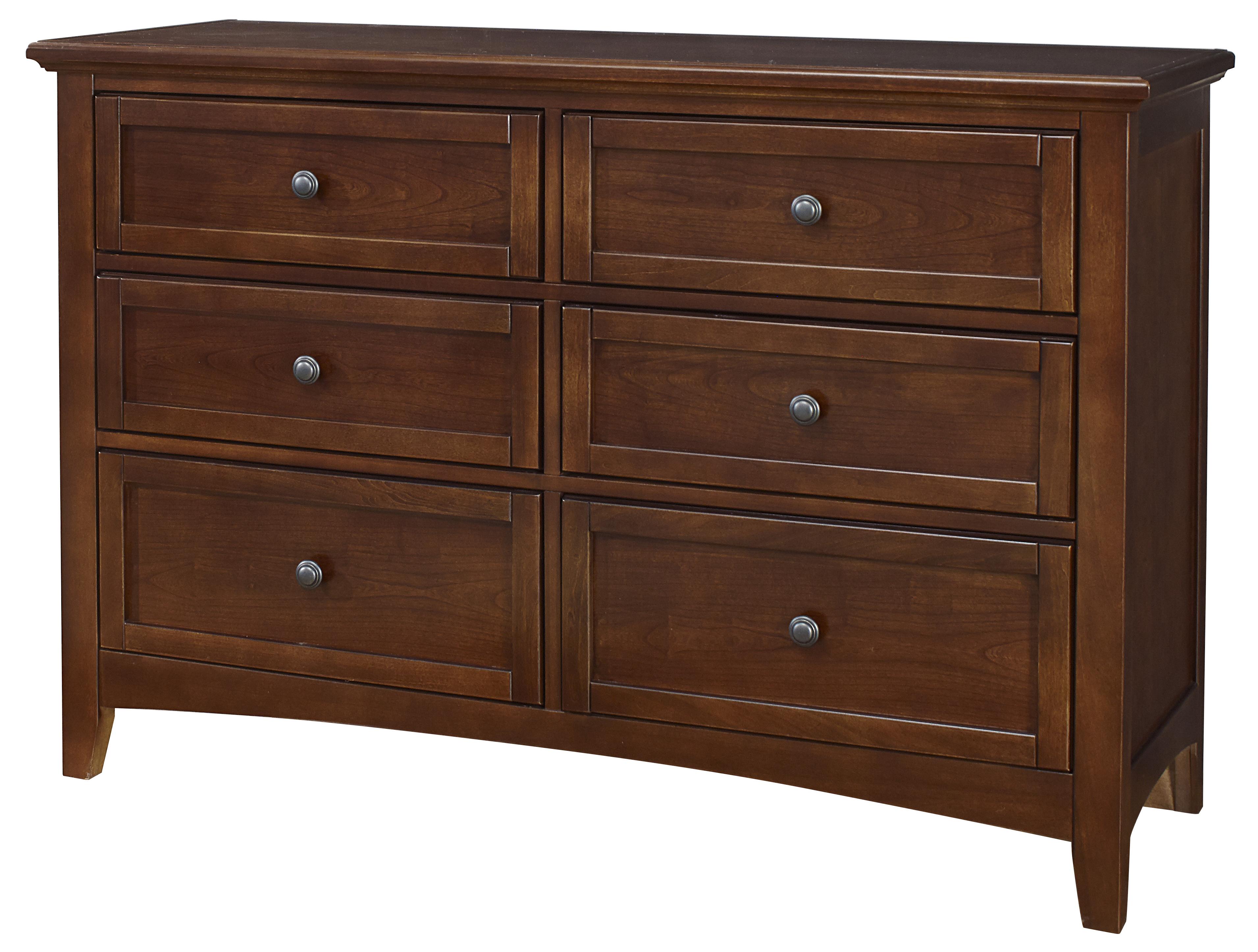 Vaughan Bassett Bonanza Double Dresser Small Landscape Mirror Wayside Furniture Dresser Mirror Sets
