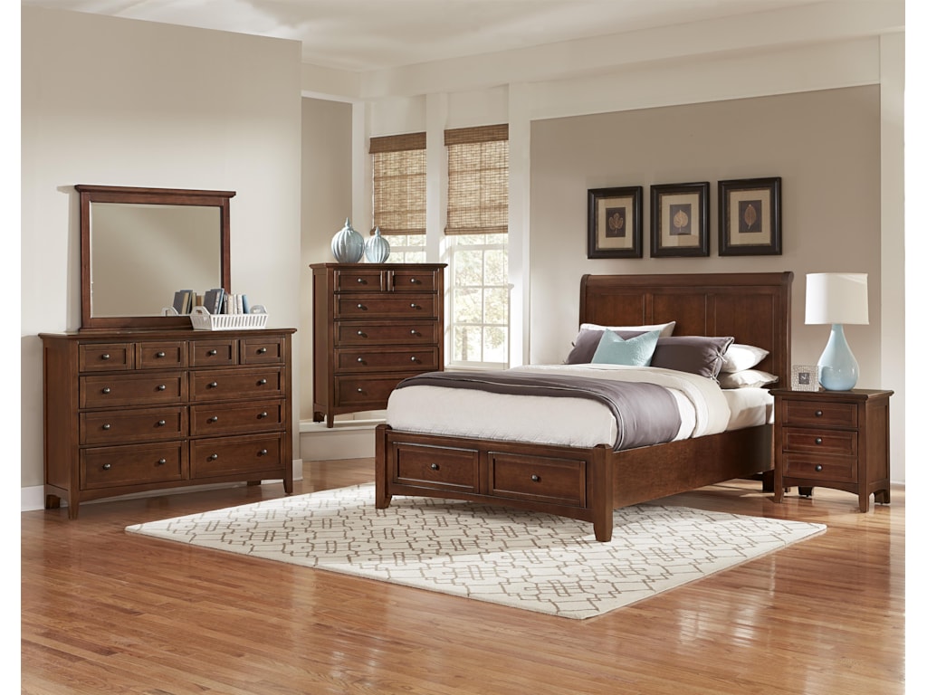 Vaughan Bassett BonanzaFull Sleigh Storage Bed