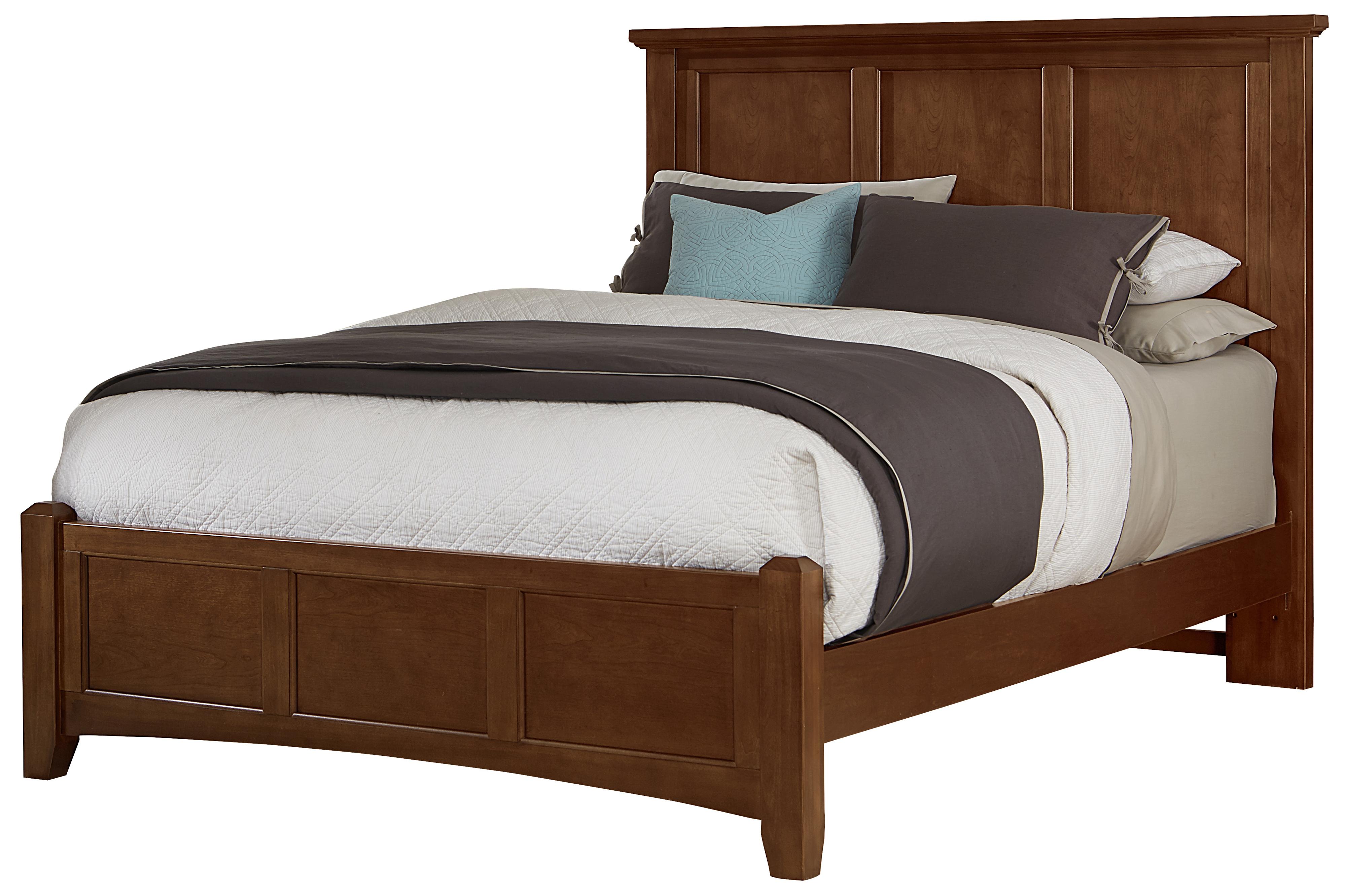 California King Mansion Bed with Low Profile Footboard