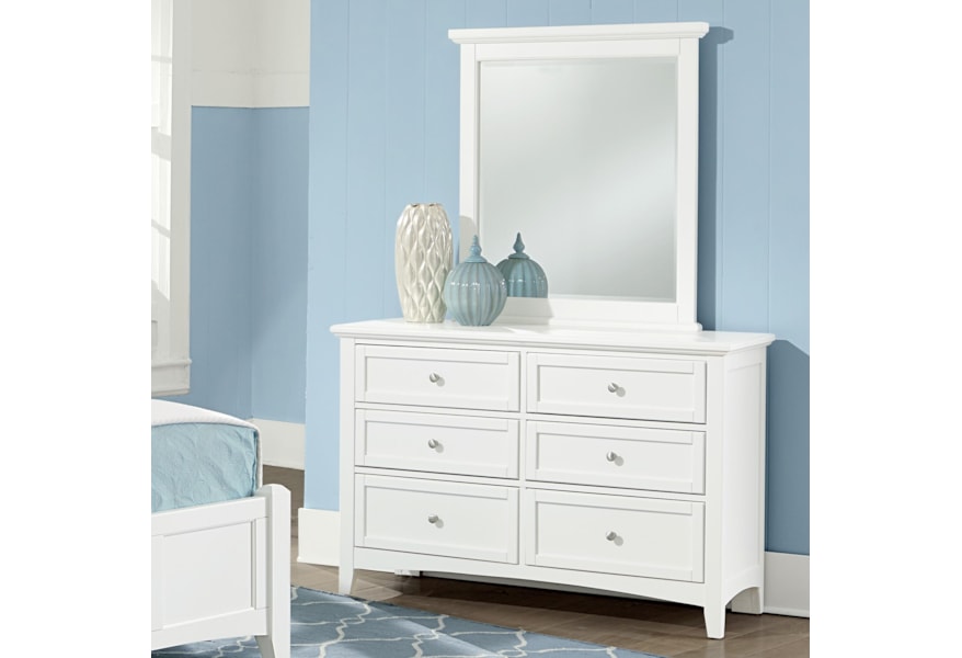 Vaughan Bassett Bonanza Double Dresser Small Landscape Mirror