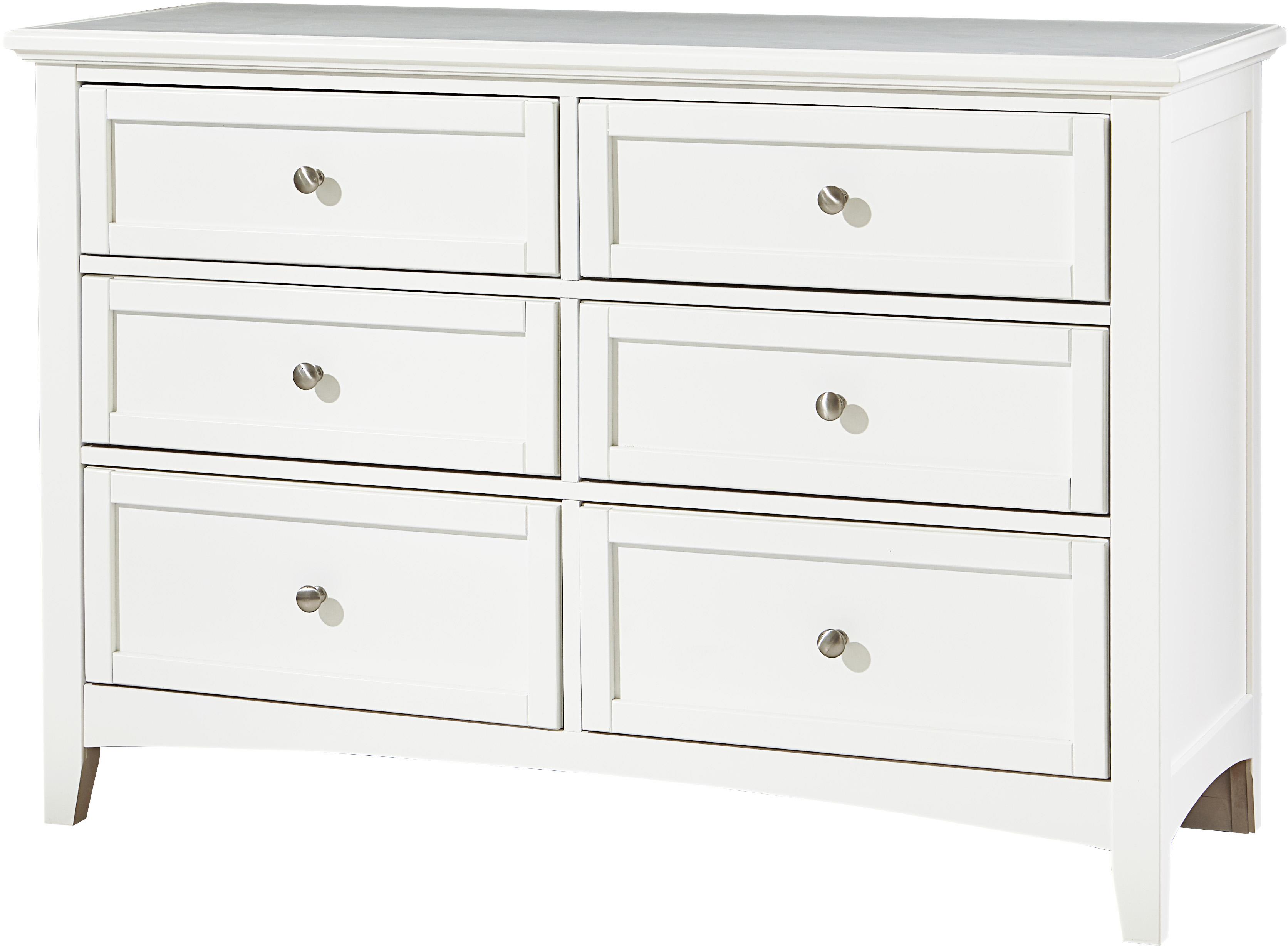 Vaughan Bassett Bonanza Casual Double Dresser 6 Drawers Wilcox