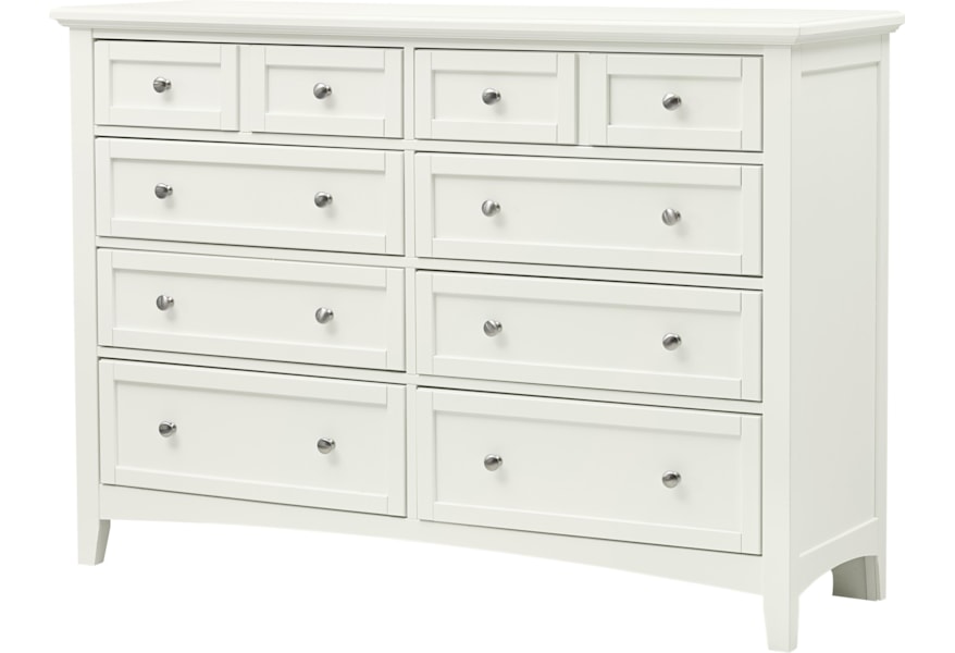Vaughan Bassett Bonanza Casual Triple Dresser 8 Drawers Wilcox