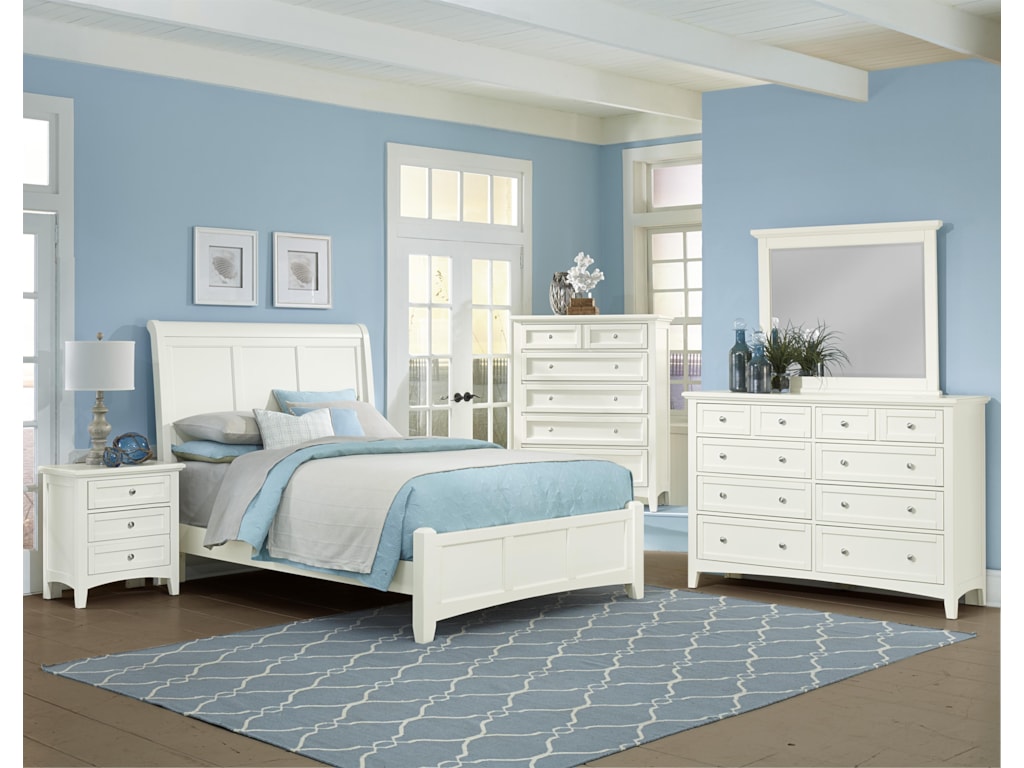 Vaughan Bassett BonanzaKing Sleigh Bed with Low Profile Footboard