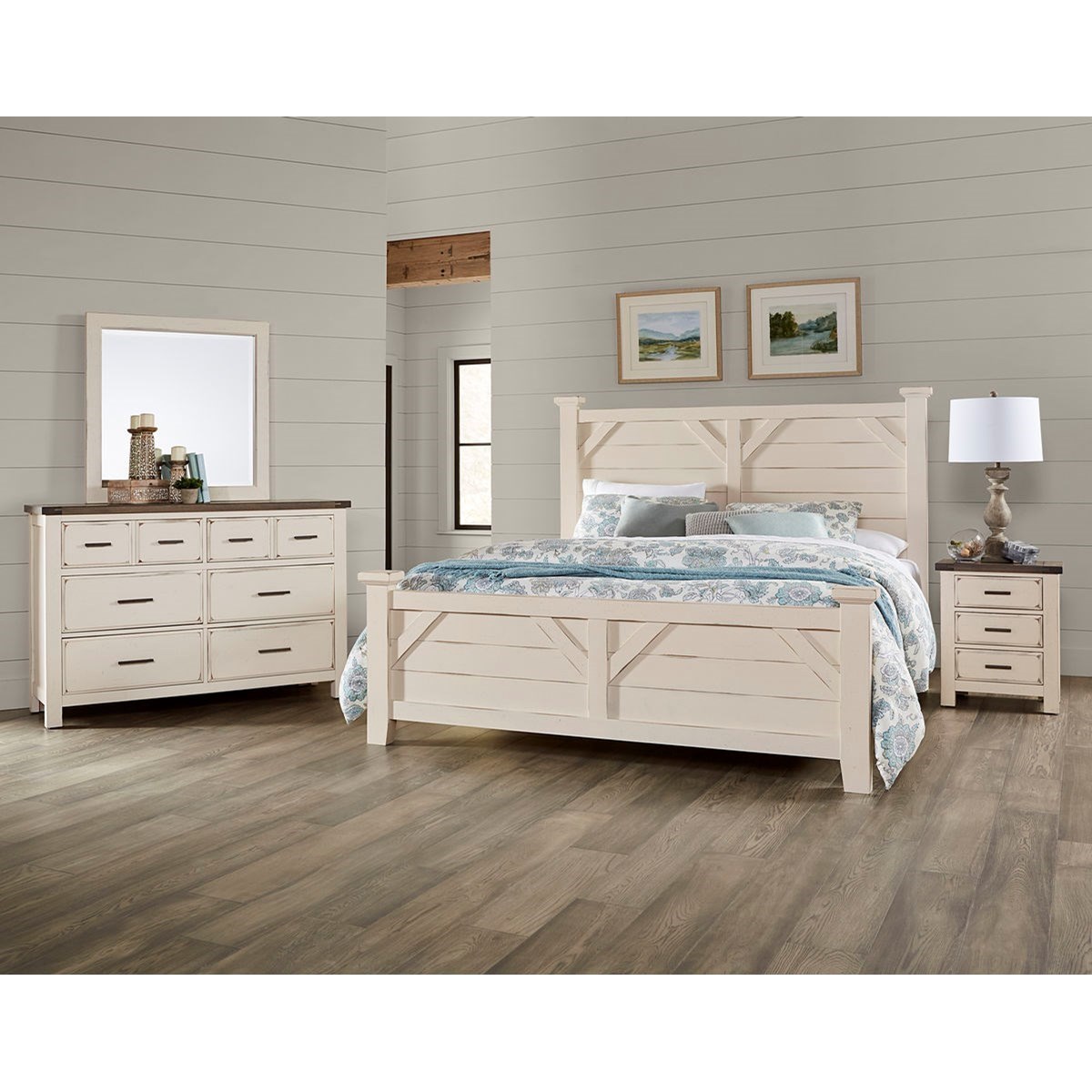 Vaughan Bassett Chestnut Creek Queen Bedroom Group Johnny