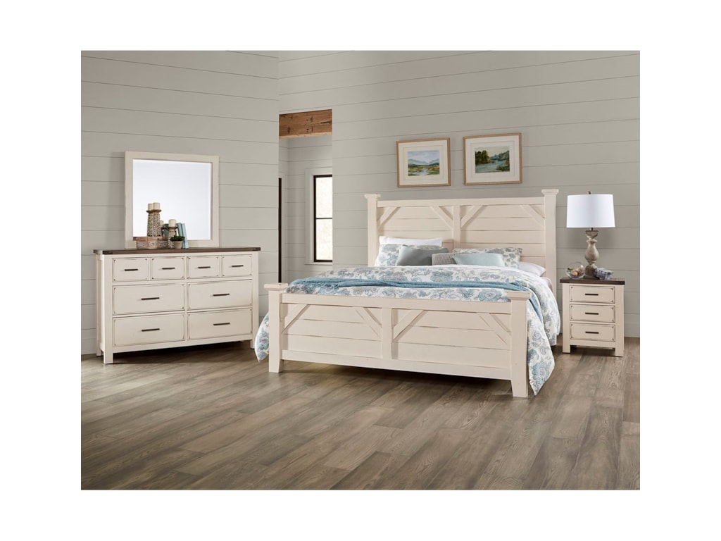 Vaughan Bassett Chestnut CreekQueen Poster Bed