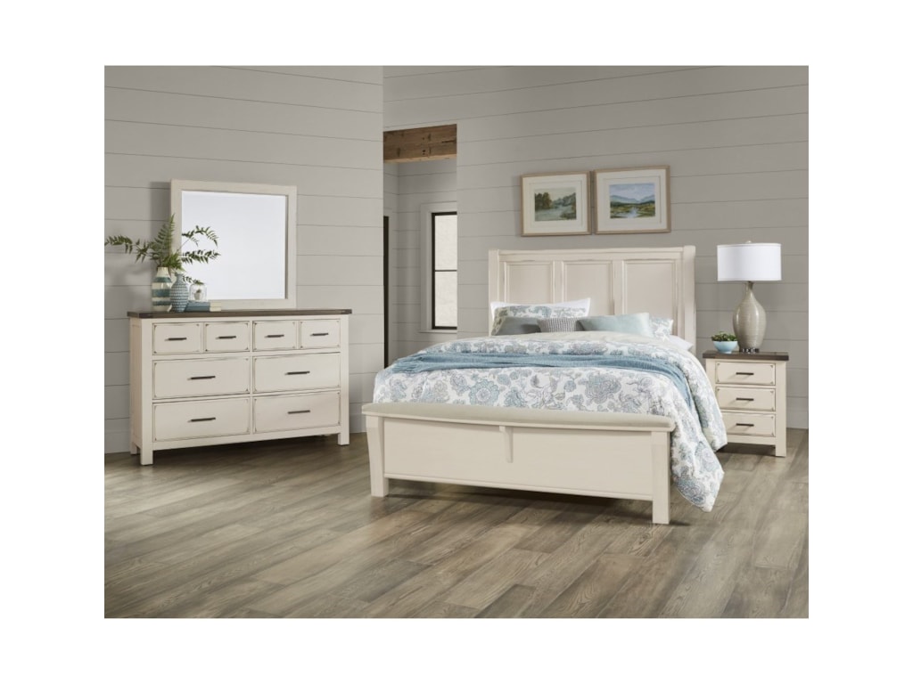 Vaughan Bassett Chestnut CreekQueen Panel Bed