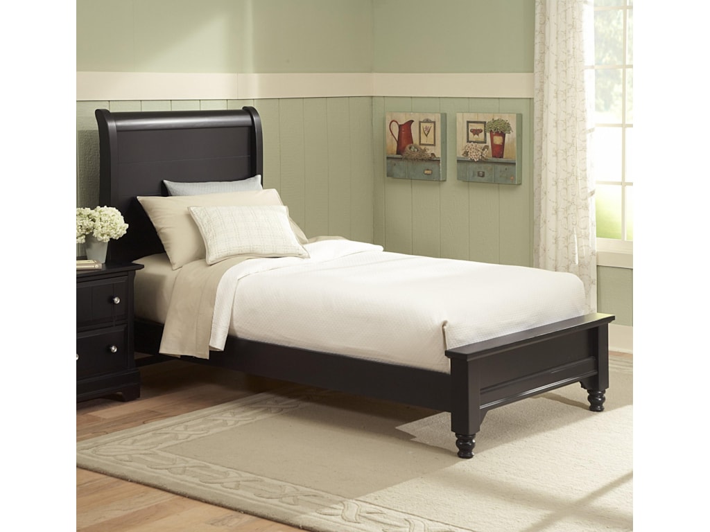 Vaughan Bassett CottageTwin Sleigh Bed w/ Low Footboard