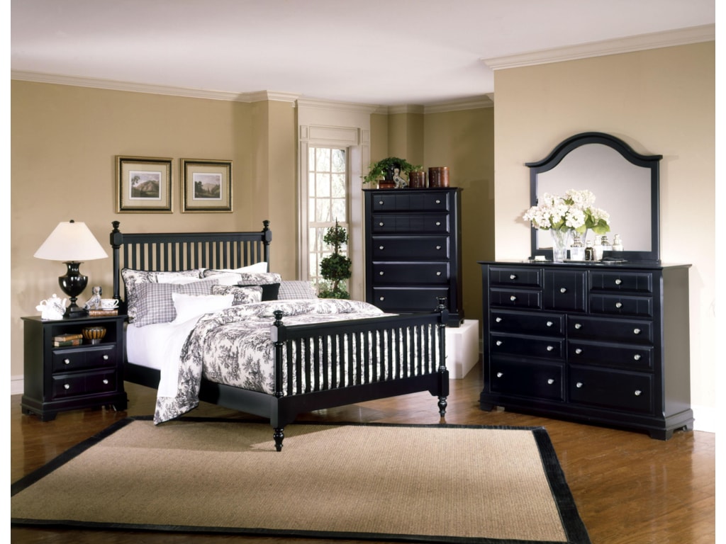 Vaughan Bassett CottageFull Slat Poster Bed