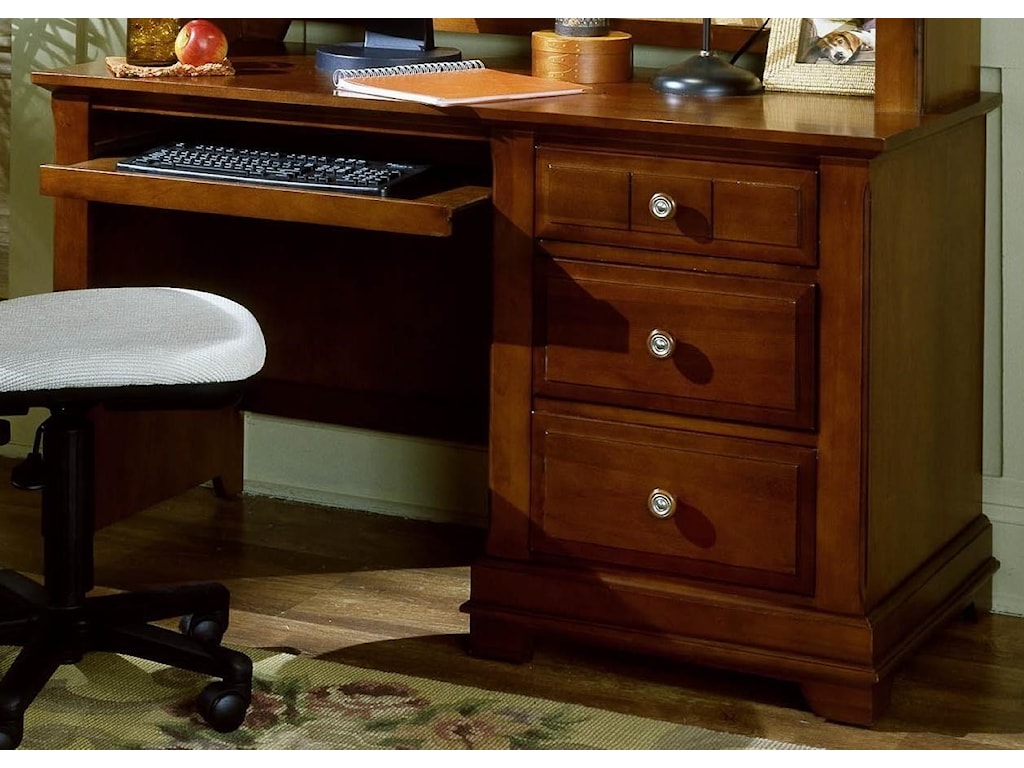 Vaughan Bassett Cottage Computer Desk 3 Drawers Pull Out Tray