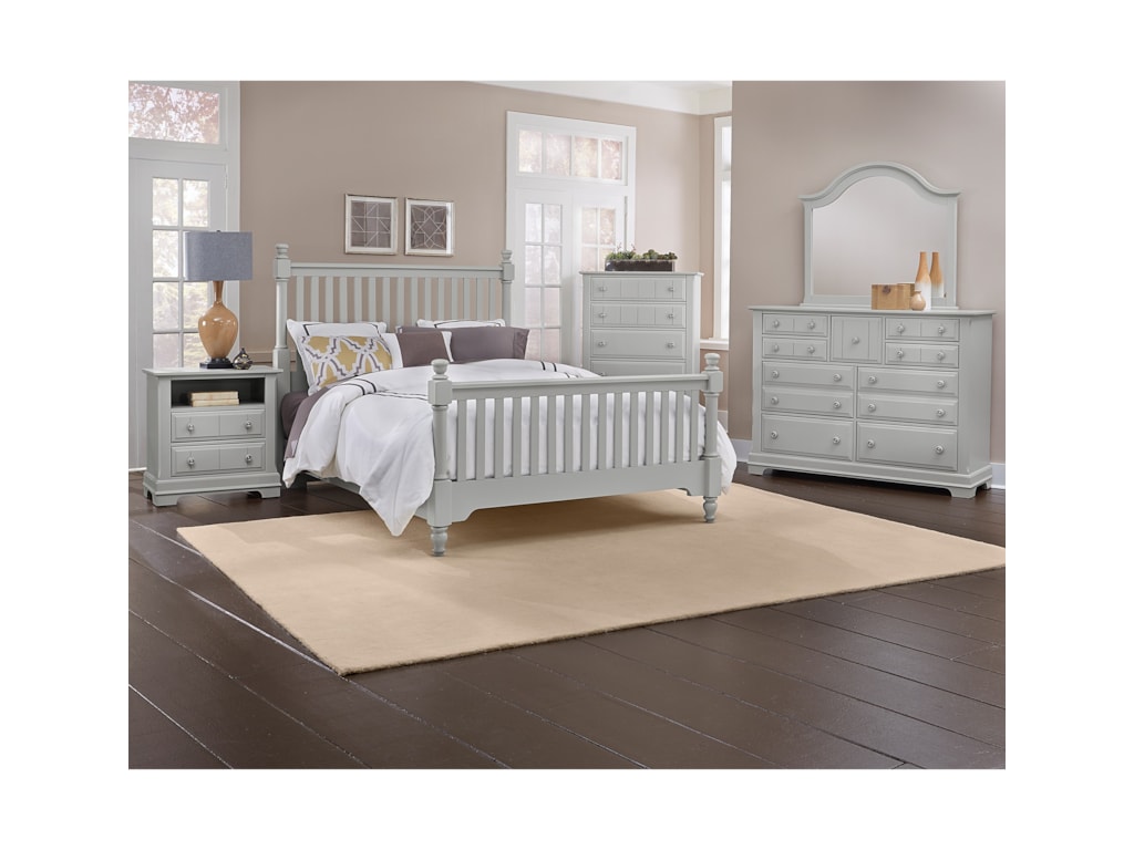 Vaughan Bassett CottageFull Slat Poster Bed