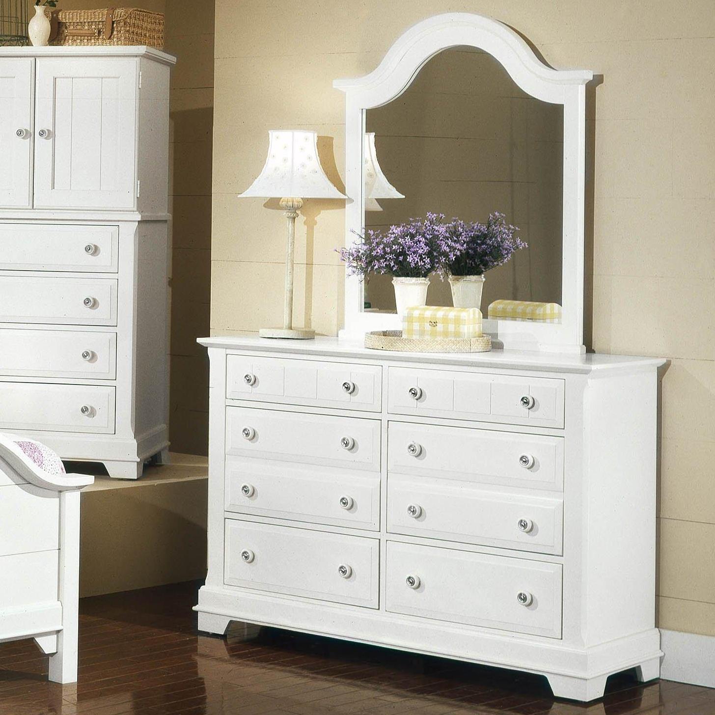 Vaughan Bassett Cottage Double Dresser And Mirror Belfort