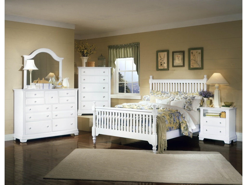 Vaughan Bassett CottageKing Slat Poster Bed