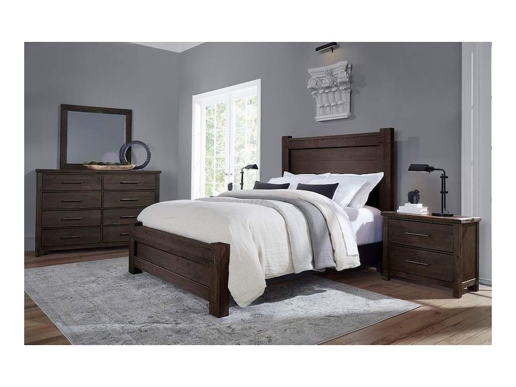 Vaughan Bassett Dovetail King Low Profile Bed