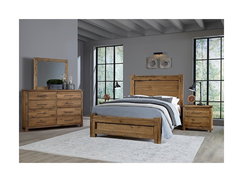 Vaughan Bassett Dovetail King Low Profile Bed