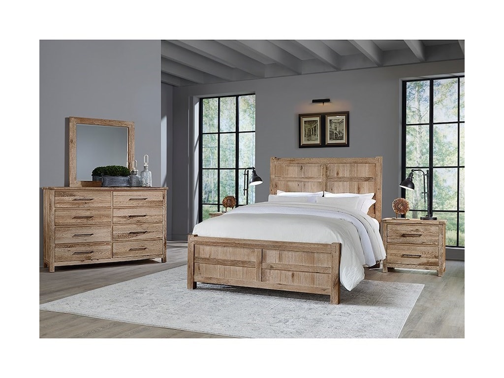 Vaughan Bassett Dovetail Queen Board and Batten Bed