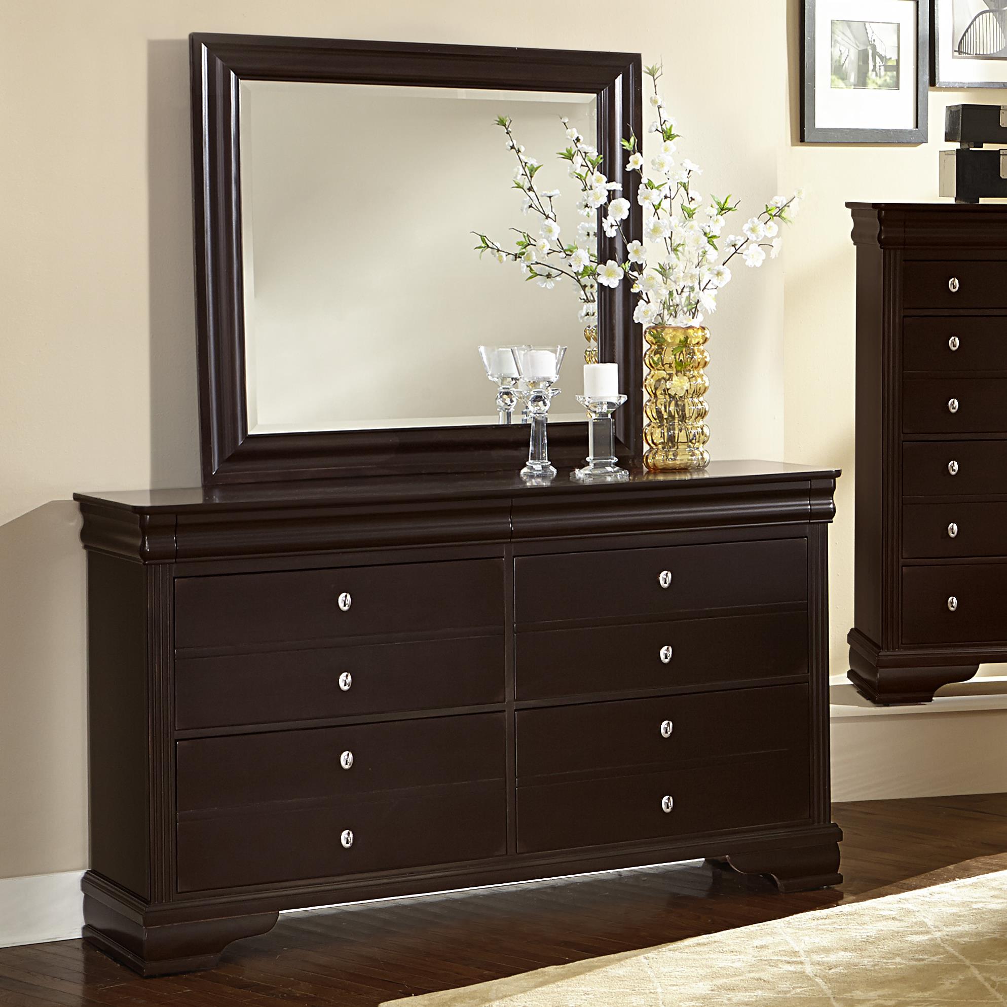 Vaughan Bassett French Market Dresser Landscape Mirror Dunk