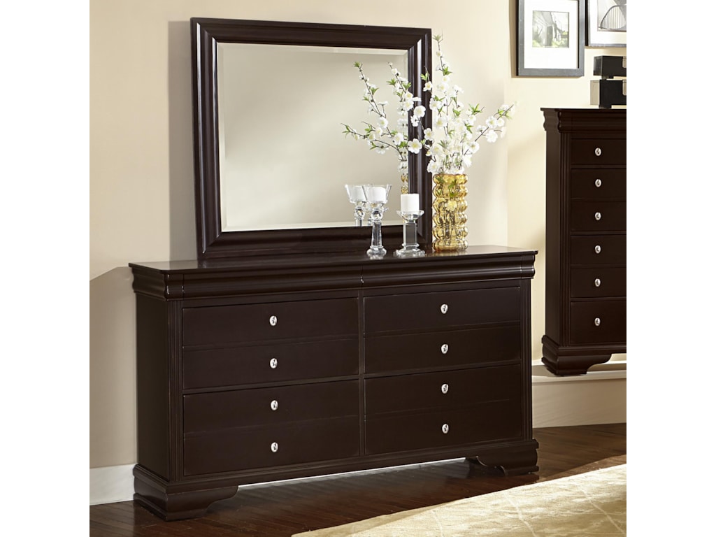 Vaughan Bassett French Market Dresser Landscape Mirror