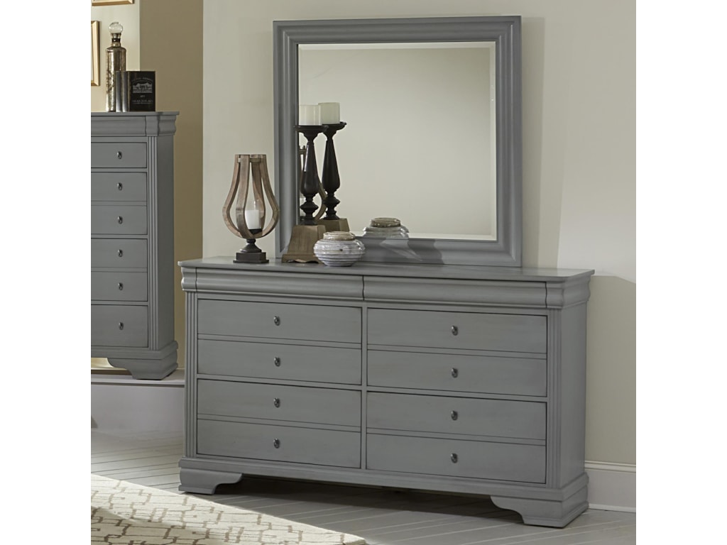 Vaughan Bassett French Market Dresser Landscape Mirror