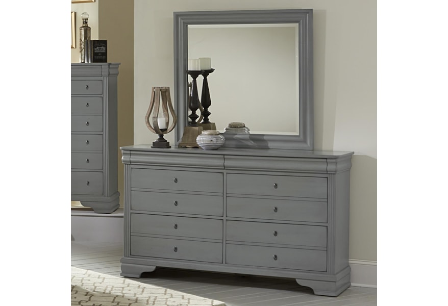 Vaughan Bassett French Market Dresser Landscape Mirror