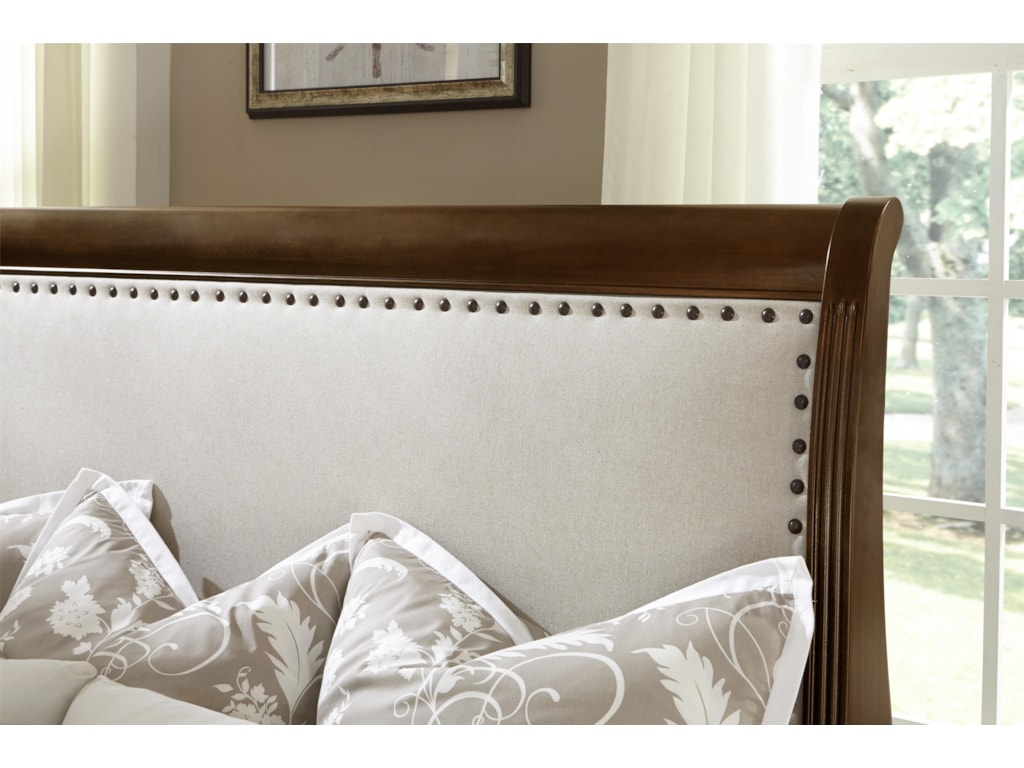 Vaughan Bassett French MarketTwin Upholstered Headboard (Linen)