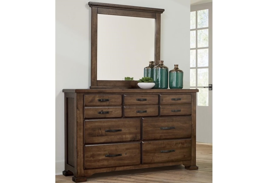 Vaughan Bassett Grayson Manor Casual Solid Wood 7 Drawer Dresser