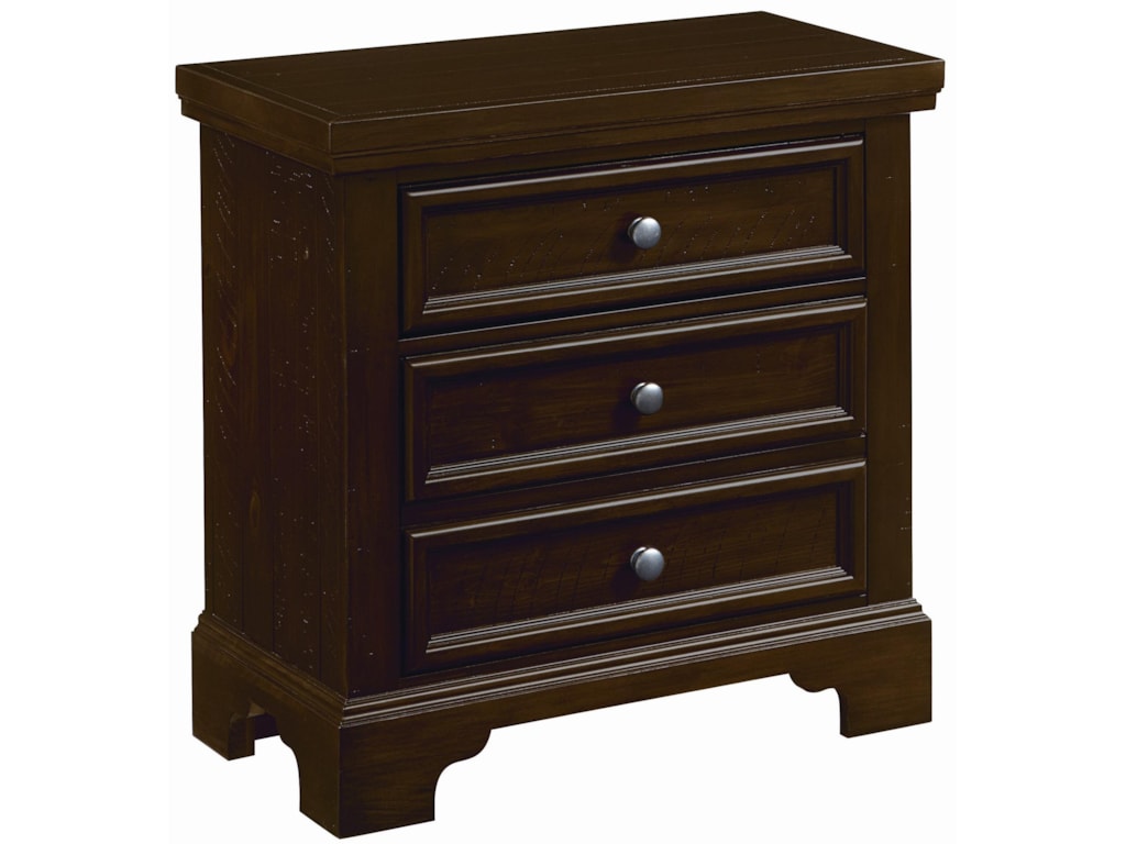 Vaughan Bassett HanoverNight Stand - 2 Drawers w/ Light