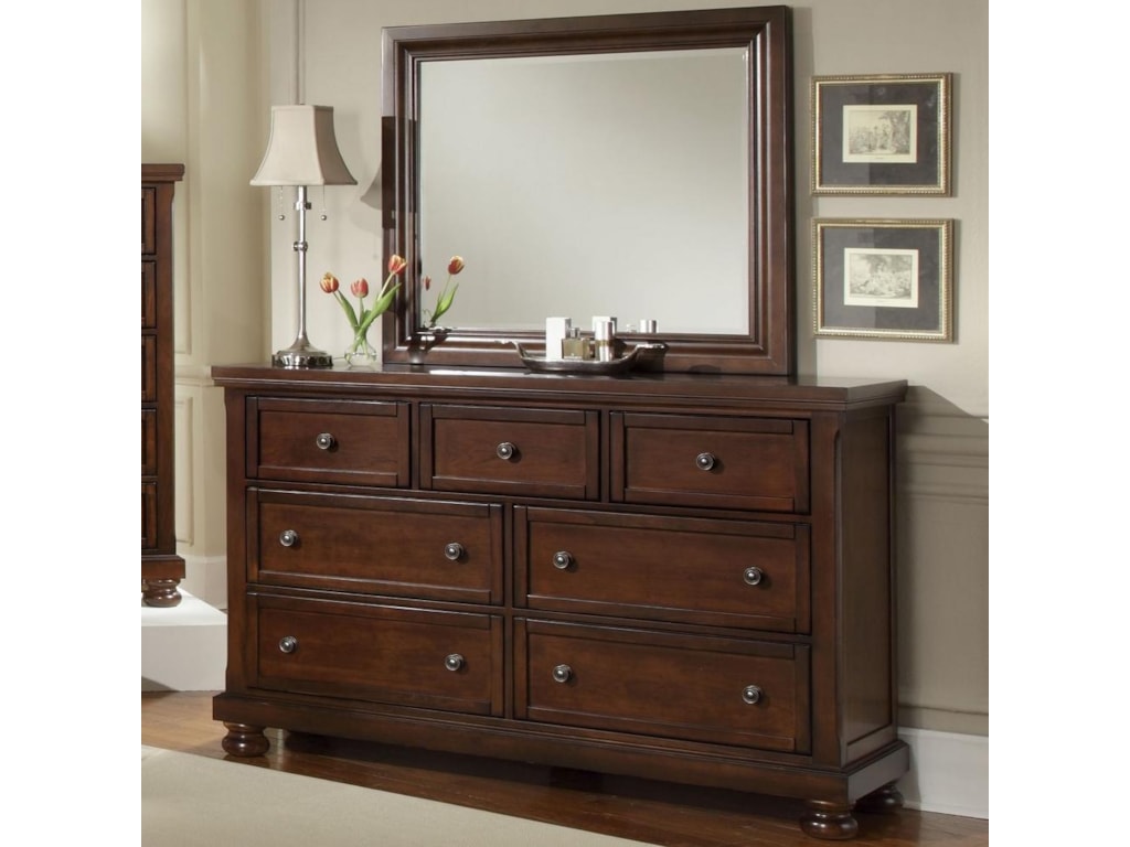 Vaughan Bassett Reflections 7 Drawer Dresser And Mirror
