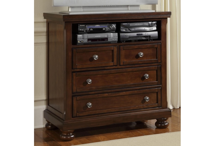 Vaughan Bassett Reflections 530 114 Entertainment Center Media