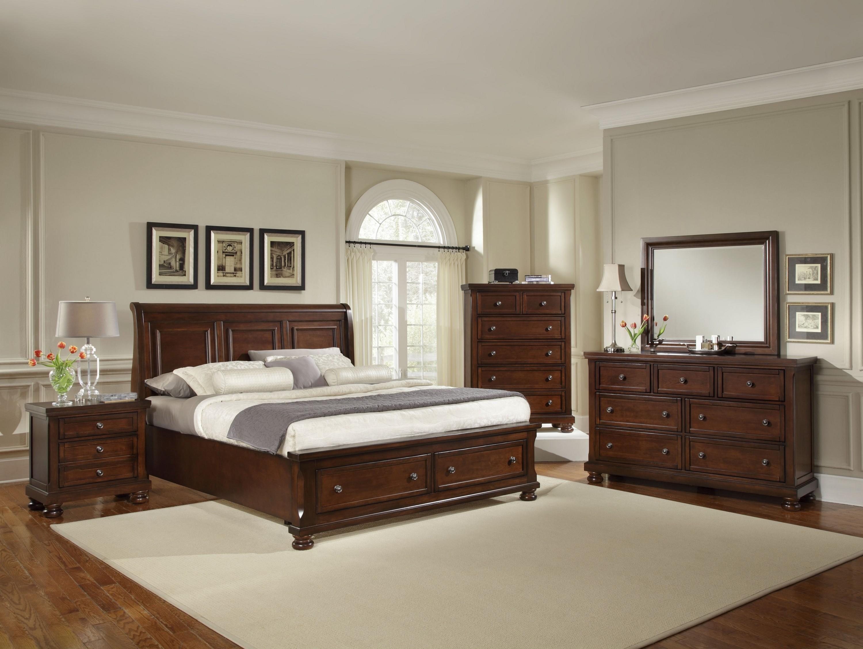Vaughan Bassett Reflections King Storage Bed With Sleigh Headboard Belfort Furniture Platform Beds Low Profile Beds