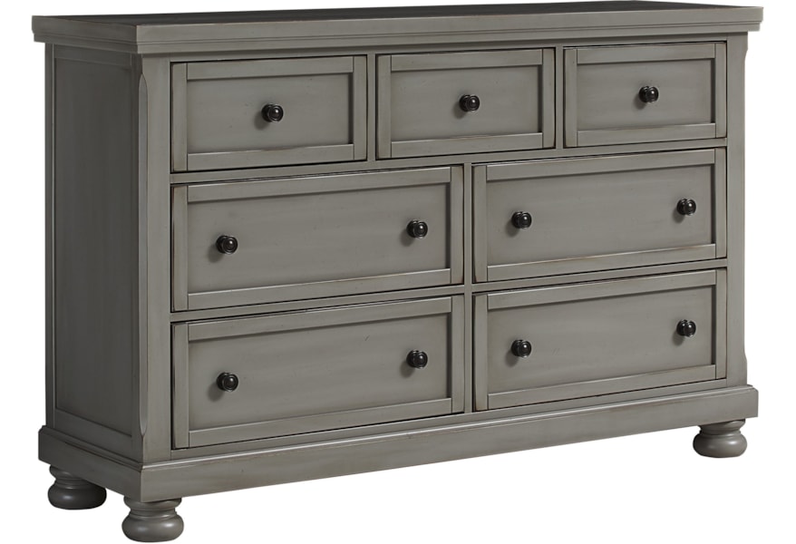 Vaughan Bassett Reflections 531 002 Triple Dresser 7 Drawers Northeast Factory Direct Dressers