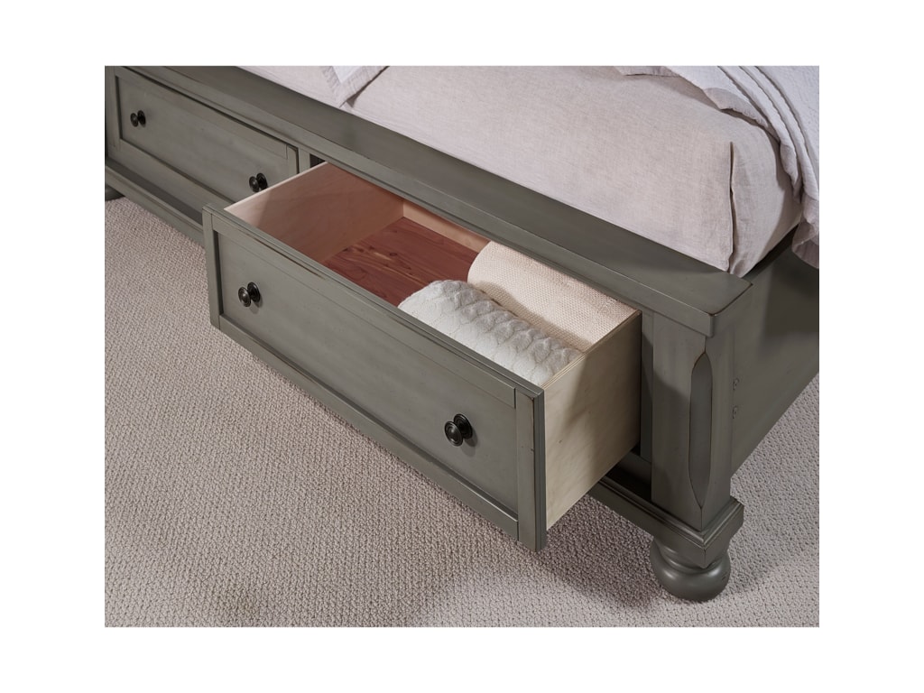 Vaughan Bassett ReflectionsQueen Storage Bed with Mansion Headboard