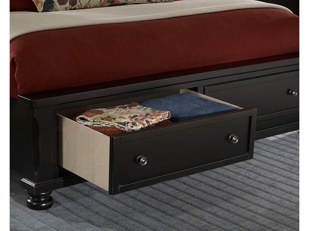 Vaughan Bassett ReflectionsQueen Storage Bed with Mansion Headboard