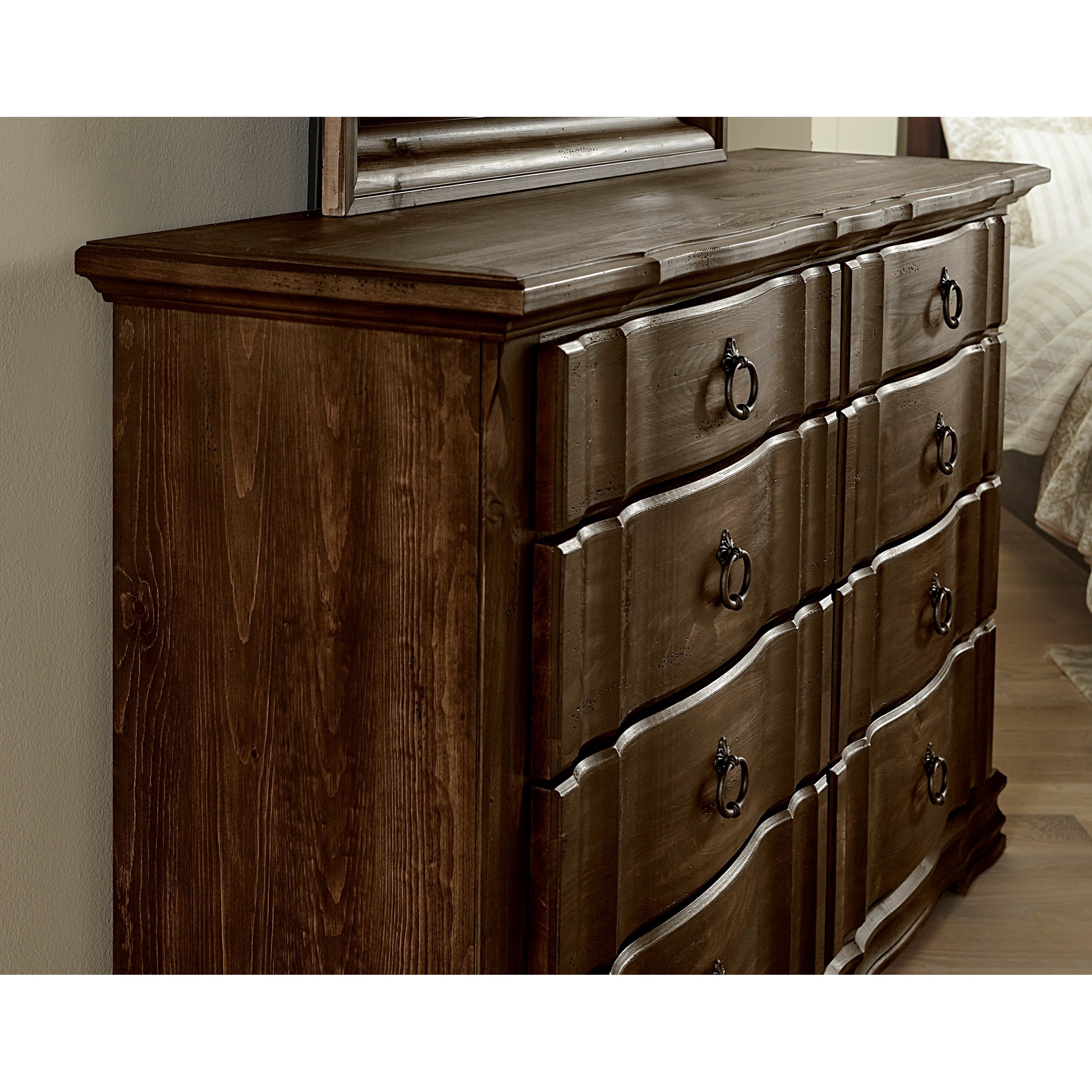 Vaughan Bassett Rustic Hills Cottage Style Dresser 8 Drawers