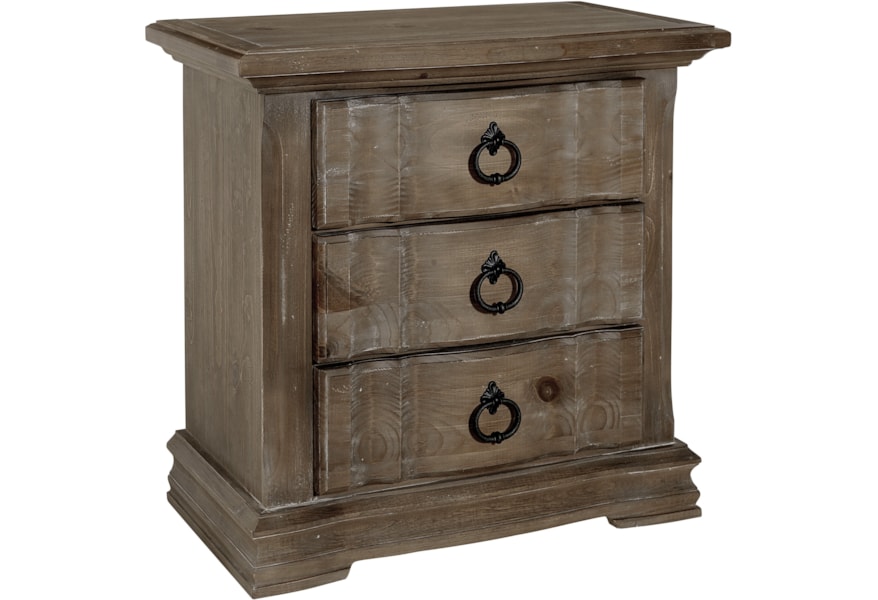 Rustic Hills Night Stand 3 Drawers Rustic Hills Night Stand 3 Drawers